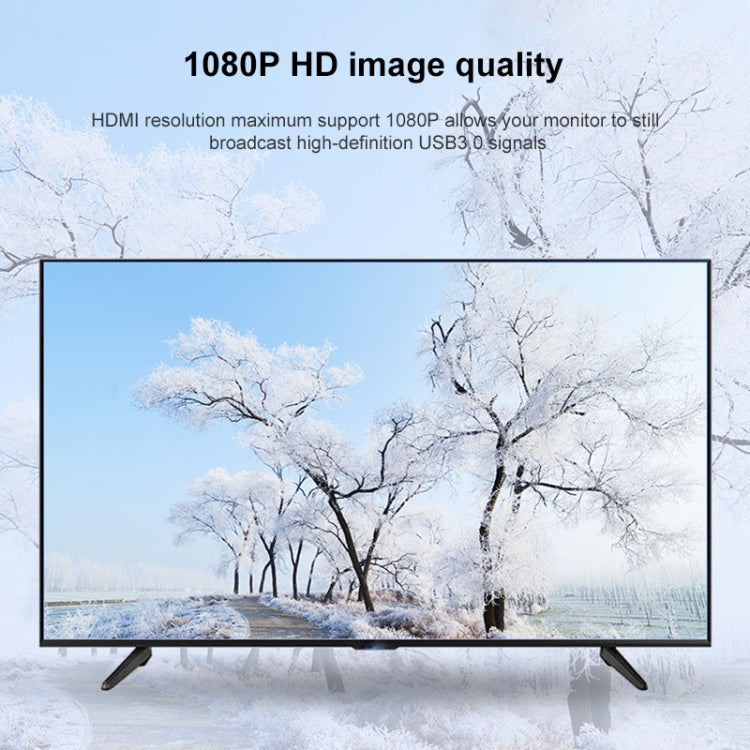 USB 3.0 to HDMI HD Video Leader Converter for HDTV, Support Full HD 1080P(Black) by buy2fix