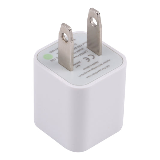 A2165 5V 1A Single USB Interface Mini Travel Charger, US Plug(White) - USB Charger by buy2fix | Online Shopping UK | buy2fix