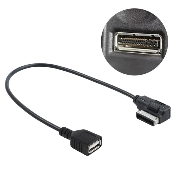 Multimedia Digital Audio AMI to USB Adapter Cable for Audi(Black) - DIY Cables by buy2fix | Online Shopping UK | buy2fix