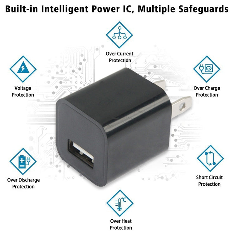 US Plug USB Charger(Blue) - USB Charger by buy2fix | Online Shopping UK | buy2fix