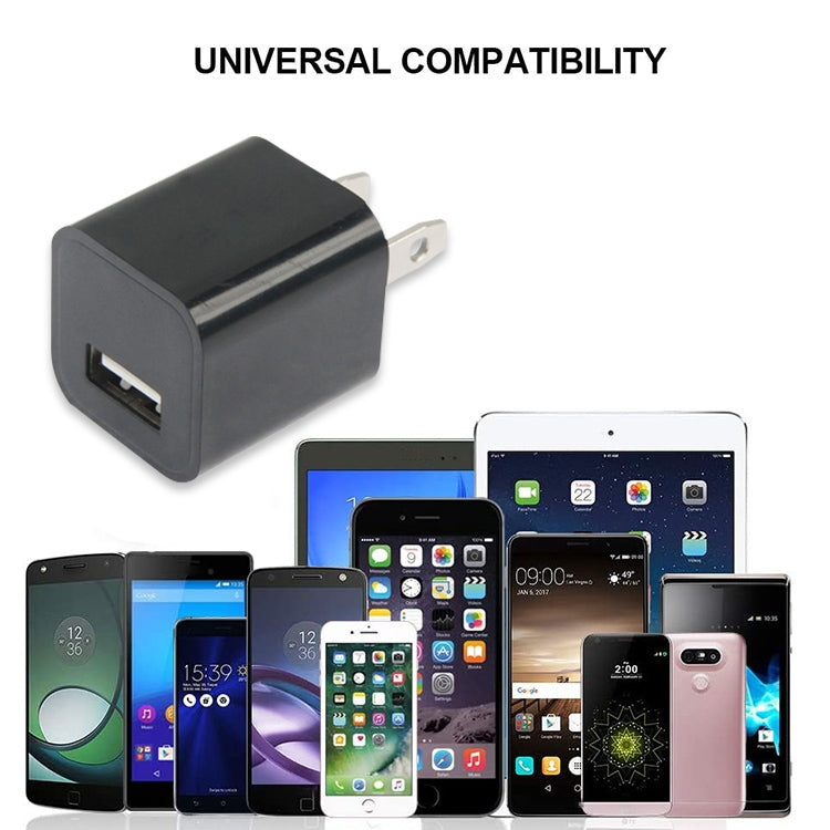 US Plug USB Charger(Black) - USB Charger by buy2fix | Online Shopping UK | buy2fix