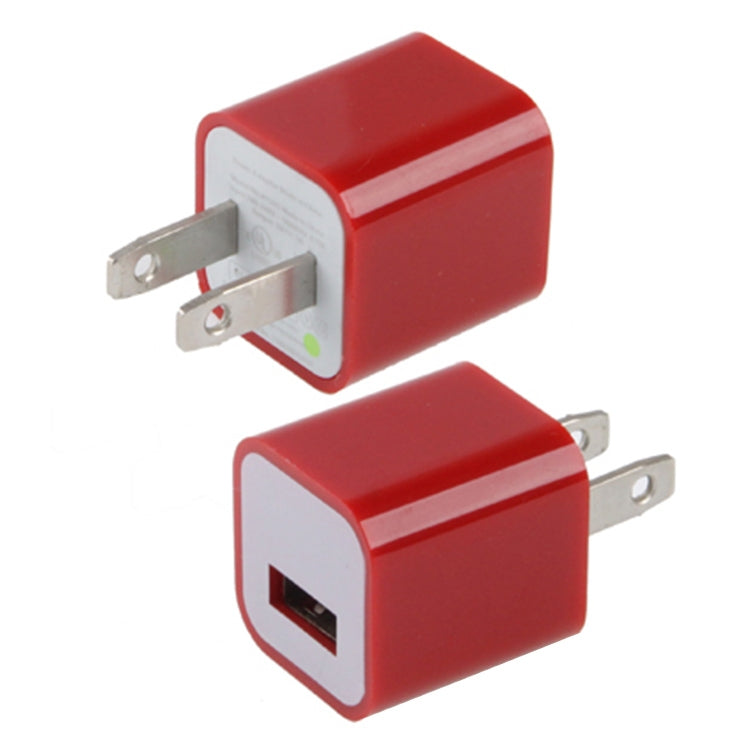 US Plug USB Charger(Red) - USB Charger by buy2fix | Online Shopping UK | buy2fix