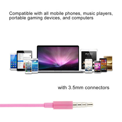 3.5mm Stereo Electroplating Wire Control Earphone for Android Phones / PC / MP3 Player / Laptops(Purple) - In Ear Wired Earphone by buy2fix | Online Shopping UK | buy2fix