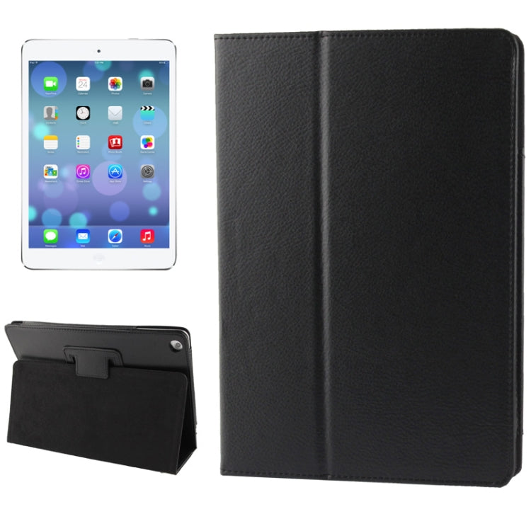 Litchi Texture Flip Leather Case with Holder & Sleep / Wake-up Function for iPad Air(Black) -  by buy2fix | Online Shopping UK | buy2fix