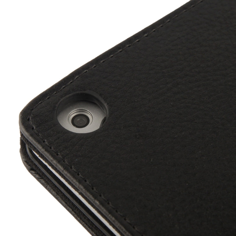 Litchi Texture Flip Leather Case with Holder & Sleep / Wake-up Function for iPad Air(Black) -  by buy2fix | Online Shopping UK | buy2fix