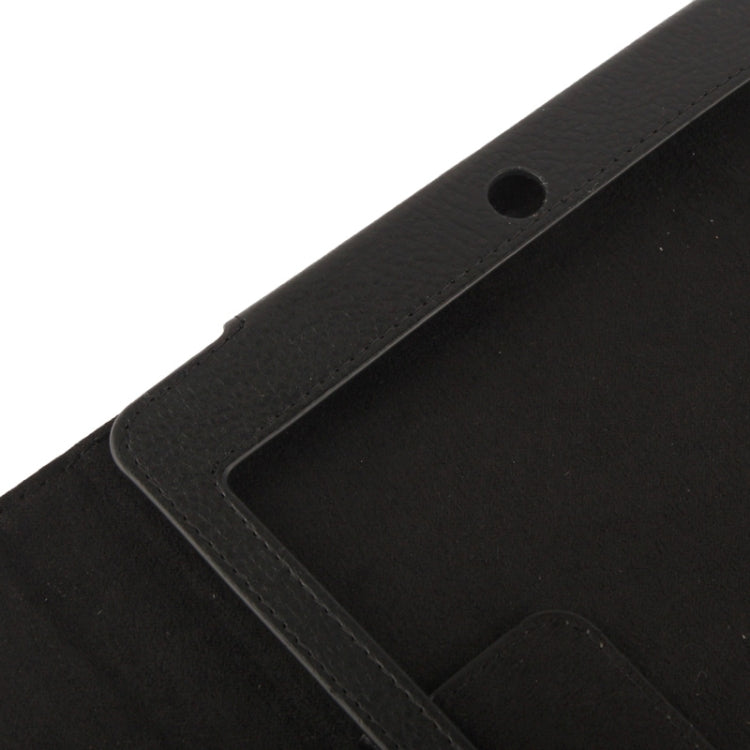 Litchi Texture Flip Leather Case with Holder & Sleep / Wake-up Function for iPad Air(Black) -  by buy2fix | Online Shopping UK | buy2fix