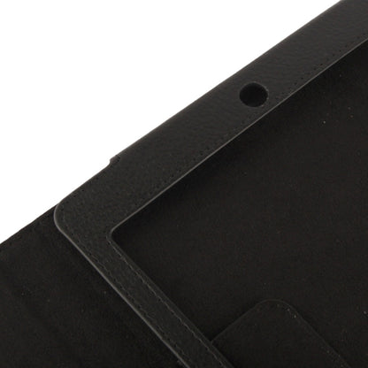 Litchi Texture Flip Leather Case with Holder & Sleep / Wake-up Function for iPad Air(Black) -  by buy2fix | Online Shopping UK | buy2fix