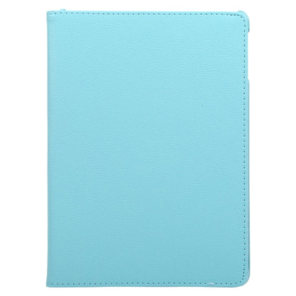 For iPad 9.7 (2018) & iPad 9.7 (2017) & Air 2 & Air 360 Degree Rotation Litchi Texture Leather Case with 2 Gears Holder(Blue) - iPad 9.7 (2018) & (2017) Cases by buy2fix | Online Shopping UK | buy2fix