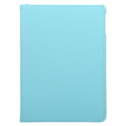 For iPad 9.7 (2018) & iPad 9.7 (2017) & Air 2 & Air 360 Degree Rotation Litchi Texture Leather Case with 2 Gears Holder(Blue) - iPad 9.7 (2018) & (2017) Cases by buy2fix | Online Shopping UK | buy2fix