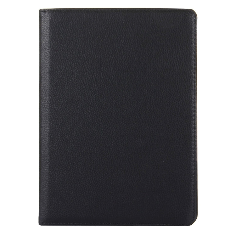For iPad 9.7 (2018) & iPad 9.7 (2017) & Air 2 & Air 360 Degree Rotation Litchi Texture Leather Case with 2 Gears Holder(Black) - iPad 9.7 (2018) & (2017) Cases by buy2fix | Online Shopping UK | buy2fix