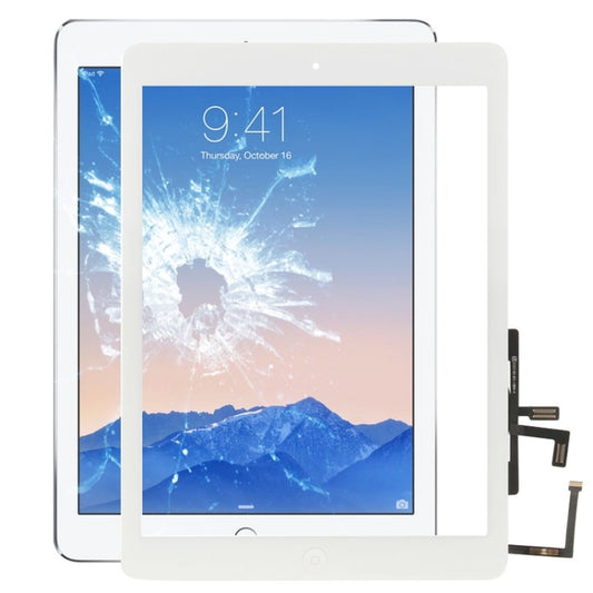 Controller Button + Home Key Button PCB Membrane Flex Cable + Touch Panel Installation Adhesive, Touch Panel for iPad Air / iPad 5(White) - iPad Air 1 (2013) by buy2fix | Online Shopping UK | buy2fix