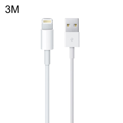 USB Sync Data / Charging Cable for iPhone, iPad, Length: 3m(White) by buy2fix
