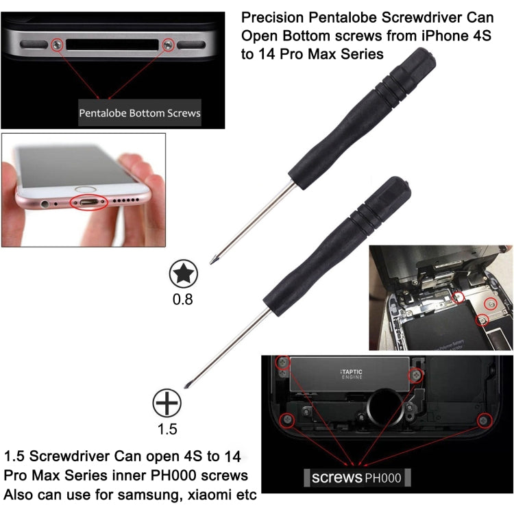 10 in 1 Repair Kits (4 x Screwdriver + 2 x Teardown Rods + 1 x Chuck + 2 x Triangle on Thick Slices + Eject Pin) - Tool Kits by buy2fix | Online Shopping UK | buy2fix
