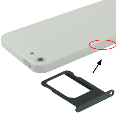 Original Sim Card Tray Holder for iPhone 5(Black) - iPhone 5 Parts by buy2fix | Online Shopping UK | buy2fix