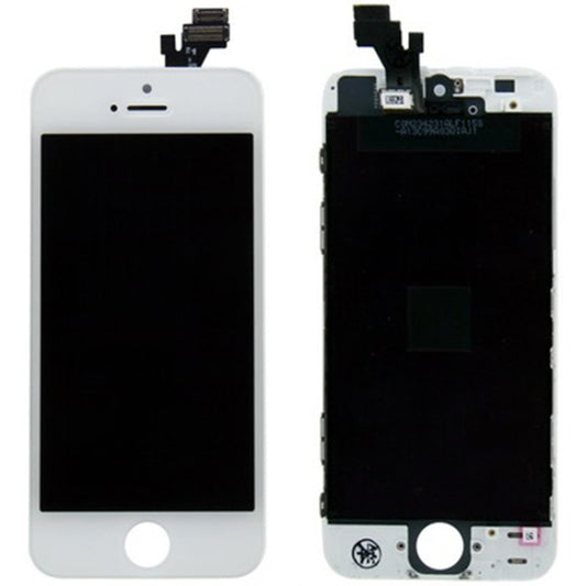 Original LCD Screen with Frame for iPhone 5 (White) - iPhone 5 Parts by buy2fix | Online Shopping UK | buy2fix