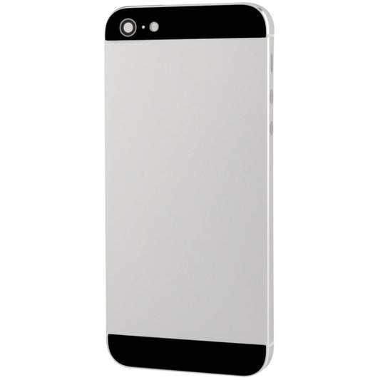 Full Housing Alloy Back Cover for iPhone 5(Silver) - iPhone 5 Parts by buy2fix | Online Shopping UK | buy2fix
