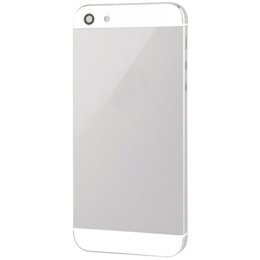 Full Housing Alloy Back Cover for iPhone 5(White) - iPhone 5 Parts by buy2fix | Online Shopping UK | buy2fix