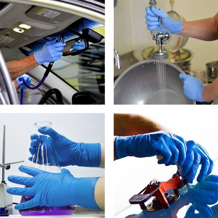 100 PCS AMMEX Durable Disposable Nitrile Rubber Gloves - Glove by buy2fix | Online Shopping UK | buy2fix
