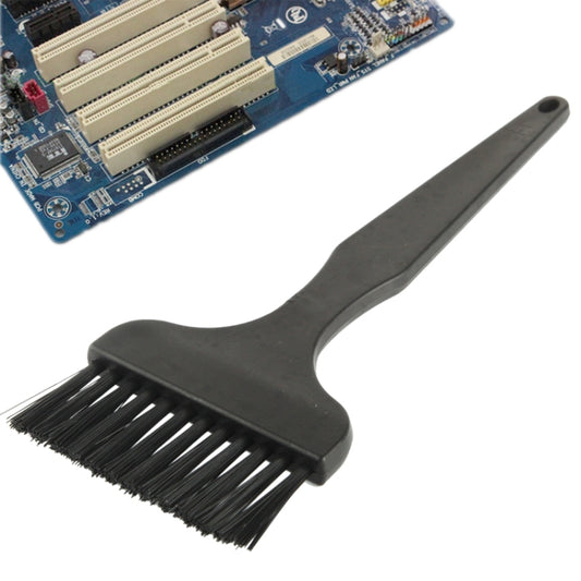 Electronic Component 12 Beam Flat Handle Antistatic Cleaning Brush, Length: 17cm(Black) - Brushes by buy2fix | Online Shopping UK | buy2fix