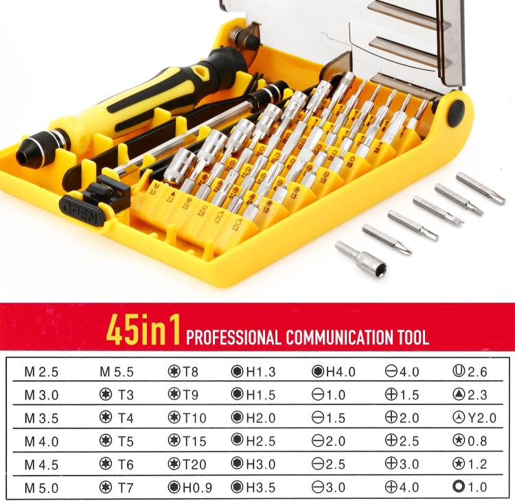 6089, 45 in 1 Screwdriver Repair Tool Set - Screwdriver by buy2fix | Online Shopping UK | buy2fix