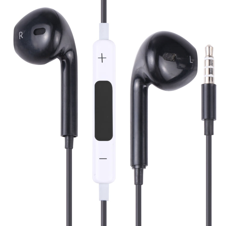EarPods Wired Headphones Earbuds with Wired Control & Mic(Black) - In Ear Wired Earphone by buy2fix | Online Shopping UK | buy2fix