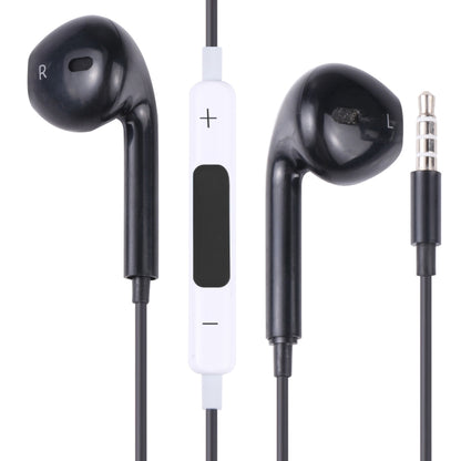 EarPods Wired Headphones Earbuds with Wired Control & Mic(Black) - In Ear Wired Earphone by buy2fix | Online Shopping UK | buy2fix