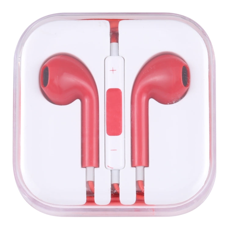 EarPods Wired Headphones Earbuds with Wired Control & Mic(Red) by buy2fix