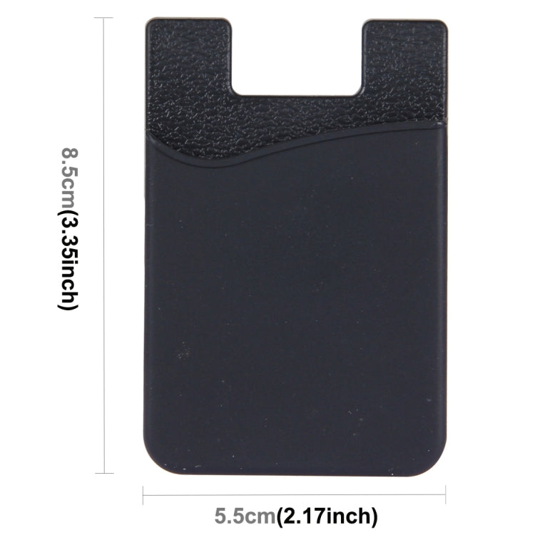 Smart Wallet Silicone Card Holder for iPhone Series(Black) - More iPhone Cases by buy2fix | Online Shopping UK | buy2fix