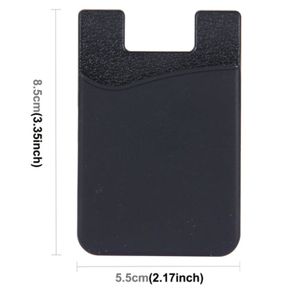 Smart Wallet Silicone Card Holder for iPhone Series(Black) - More iPhone Cases by buy2fix | Online Shopping UK | buy2fix