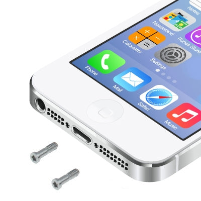 20 PCS for iPhone 5 / 5S Original Dock Screws(Silver) - iPhone 5 Parts by buy2fix | Online Shopping UK | buy2fix