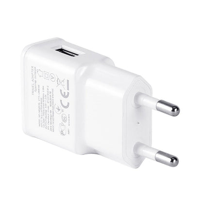 Charger Sync Cable + EU Plug Travel Charger(White) - USB Charger by buy2fix | Online Shopping UK | buy2fix