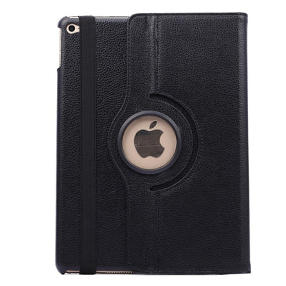 360 Degree Rotation Litchi Texture Flip Leather Case with 2 Gears Holder for iPad Air 2(Black) - More iPad Cases by buy2fix | Online Shopping UK | buy2fix