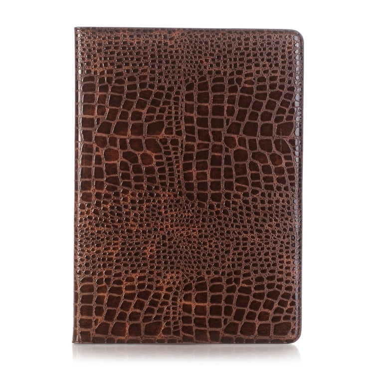Crocodile Texture Horizontal Flip Leather Case with Holder & Card Slots & Wallet for iPad Air 2(Brown) - More iPad Cases by buy2fix | Online Shopping UK | buy2fix