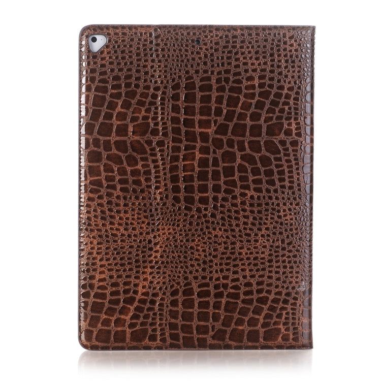 Crocodile Texture Horizontal Flip Leather Case with Holder & Card Slots & Wallet for iPad Air 2(Brown) - More iPad Cases by buy2fix | Online Shopping UK | buy2fix