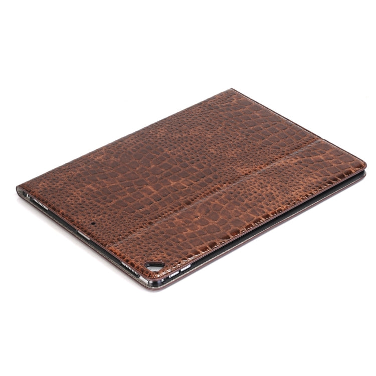 Crocodile Texture Horizontal Flip Leather Case with Holder & Card Slots & Wallet for iPad Air 2(Brown) - More iPad Cases by buy2fix | Online Shopping UK | buy2fix
