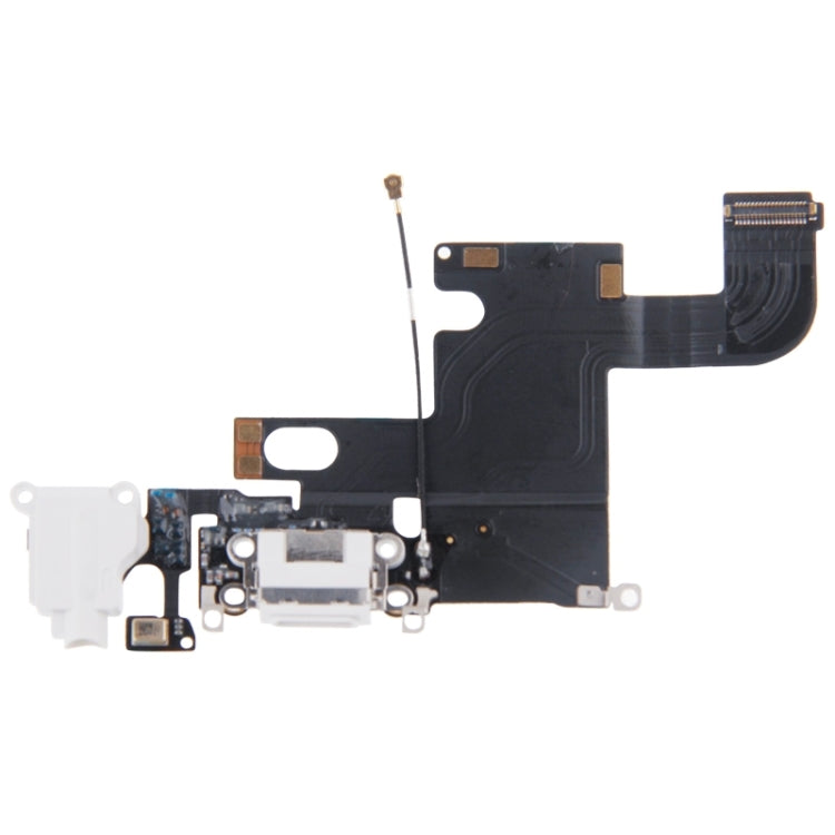 Charging Port Dock Connector Flex Cable for iPhone 6(White) by buy2fix