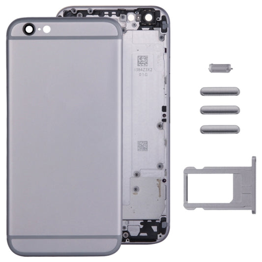 Full Assembly Housing Cover for iPhone 6, Including Back Cover & Card Tray & Volume Control Key & Power Button & Mute Switch Vibrator Key(Grey) - iPhone 6/6 Plus Parts by buy2fix | Online Shopping UK | buy2fix