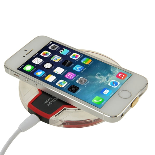 FANTASY Wireless Charger & 8Pin Wireless Charging Receiver, For iPhone 6 Plus / 6 / 5S / 5C / 5(Black) - Wireless Charger Receiver by buy2fix | Online Shopping UK | buy2fix