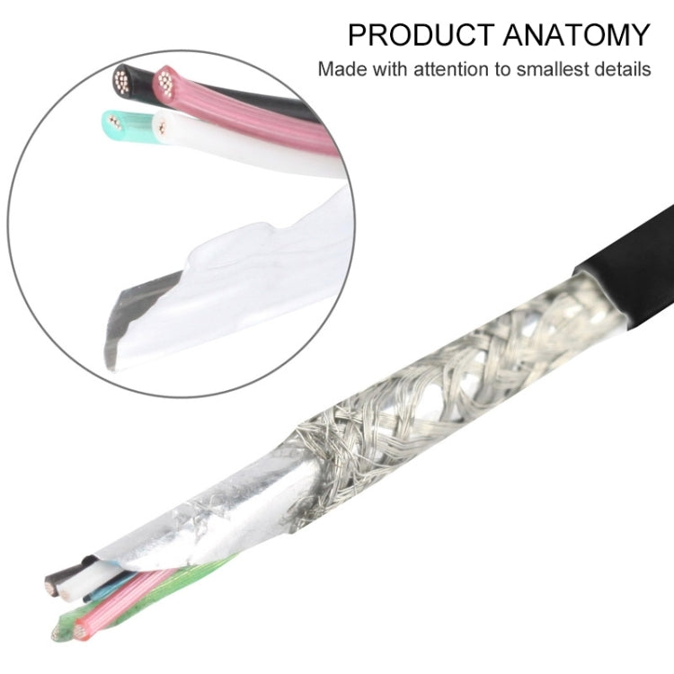 2m Super Quality Multiple Strands TPE Material USB Sync Data Charging Cable (Black) - Normal Style Cable by buy2fix | Online Shopping UK | buy2fix