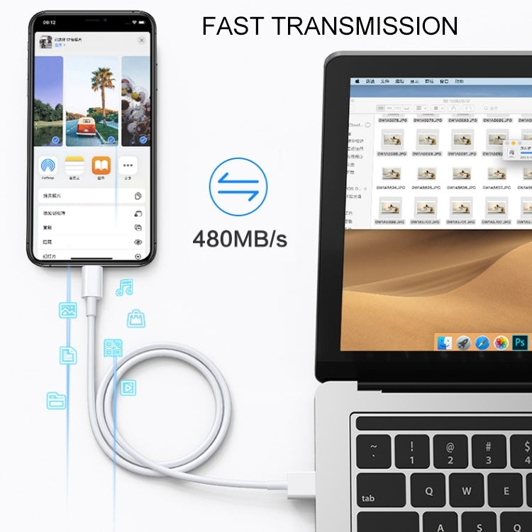 2m Super Quality Multiple Strands TPE Material USB Sync Data Charging Cable (Black) - Normal Style Cable by buy2fix | Online Shopping UK | buy2fix