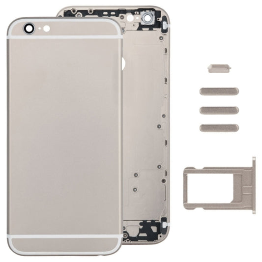 Full Assembly  Housing Cover for iPhone 6 Plus, Including Back Cover & Card Tray & Volume Control Key & Power Button & Mute Switch Vibrator Key(Gold) - iPhone 6/6 Plus Parts by buy2fix | Online Shopping UK | buy2fix