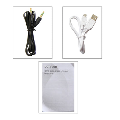 LC-8600 Bluetooth Stereo Headset, For iPad, iPhone, Galaxy, Huawei, Xiaomi, LG, HTC and Other Smart Phones(Black) - Headset & Headphone by buy2fix | Online Shopping UK | buy2fix