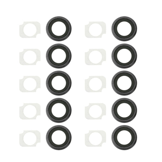 10 Pairs / Set Rear Camera Lens Ring + Flashlight Bracker for iPhone 6 Plus & 6s Plus(Grey) - iPhone 6/6 Plus Parts by buy2fix | Online Shopping UK | buy2fix