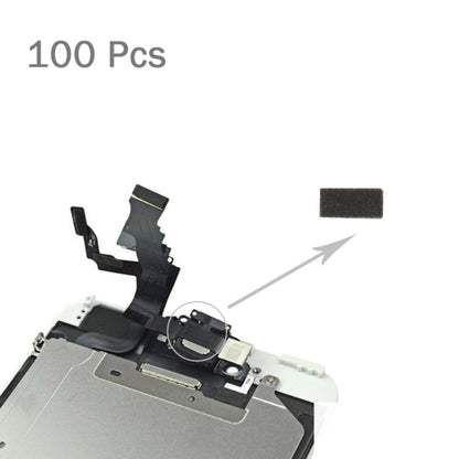 100 PCS for iPhone 6s Home Button Flex Cable Sponge Foam Slice Pads - iPhone 6S/6S Plus Parts by buy2fix | Online Shopping UK | buy2fix