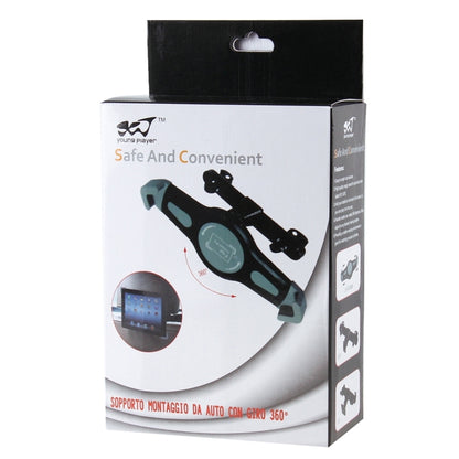 Universal 360 Degrees Rotation Car Headrest Mount Holder, For iPad, Samsung, Lenovo, Sony and Other Tablet PC(Black) by Young Player