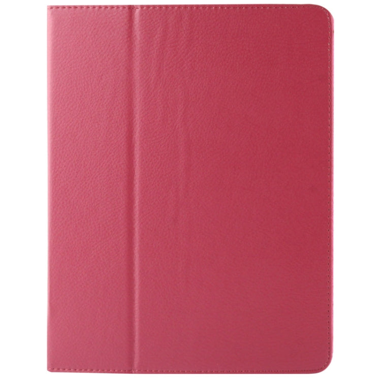 High Quality Litchi Texture Folding Leather with Sleep / Wake-up & Holder Function for iPad 2 / iPad 3 / iPad 4(Magenta) - iPad 4 & 3 & 2 Cases by buy2fix | Online Shopping UK | buy2fix