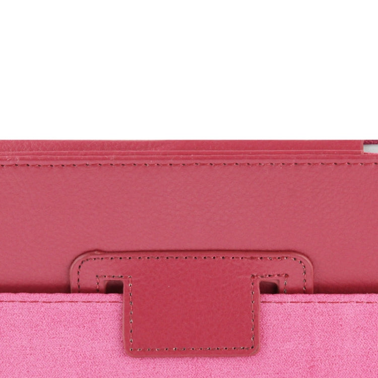 High Quality Litchi Texture Folding Leather with Sleep / Wake-up & Holder Function for iPad 2 / iPad 3 / iPad 4(Magenta) - iPad 4 & 3 & 2 Cases by buy2fix | Online Shopping UK | buy2fix