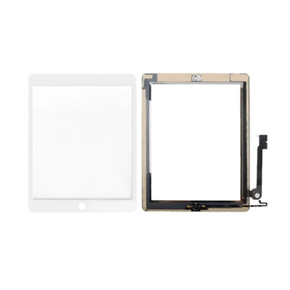Controller Button + Home Key Button PCB Membrane Flex Cable + Touch Panel Installation Adhesive  Touch Panel for iPad 4(White) - iPad 4 by buy2fix | Online Shopping UK | buy2fix