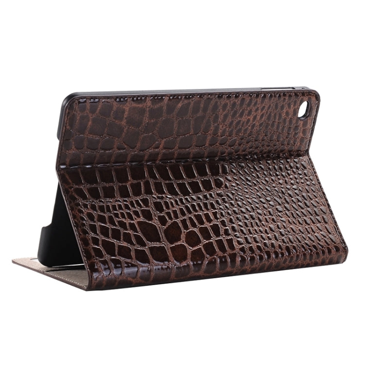 Crocodile Texture Horizontal Flip Leather Case with Holder & Card Slots & Wallet for iPad Pro 12.9 inch(Brown) - More iPad Cases by buy2fix | Online Shopping UK | buy2fix