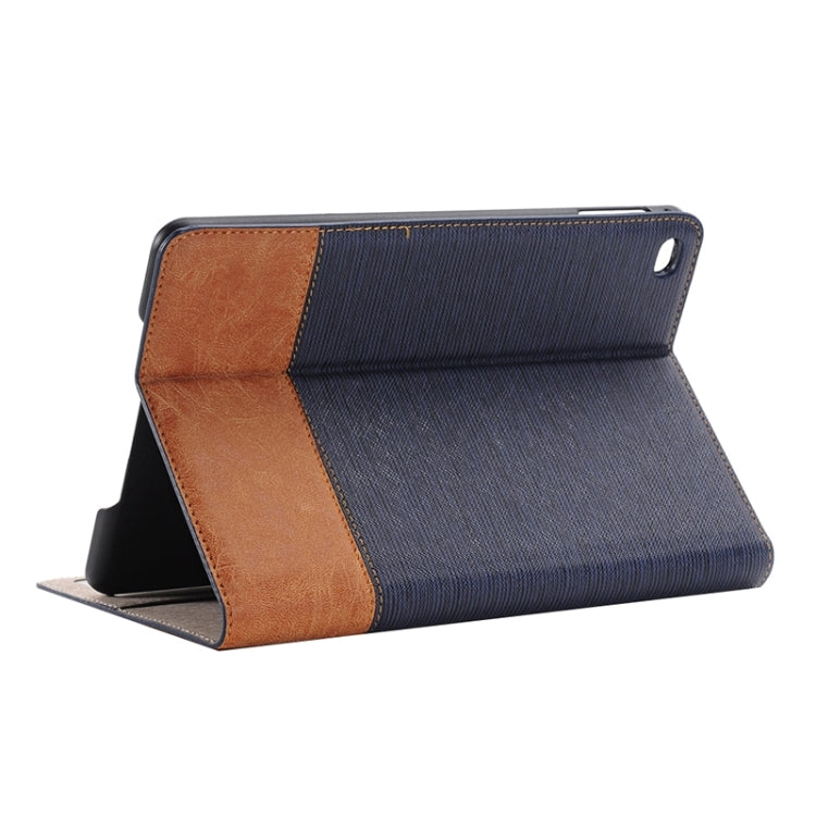 Cross & Sheepskin Texture Horizontal Flip Leather Case with Holder & Card Slots & Wallet for iPad Pro 12.9 inch(Dark Blue) - More iPad Cases by buy2fix | Online Shopping UK | buy2fix